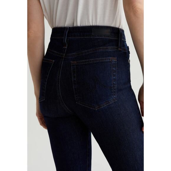 AG Adriano Goldschmied Farrah Boot High Rise Jeans 31x32 Dark Denim Retails $225 - Picture 4 of 12